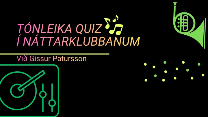 Tónleika Quiz við Gissur Patursson