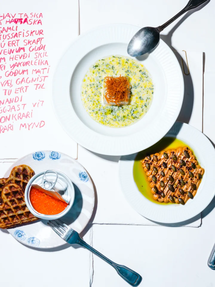 Restaurant ROKS, the quirky little sister of famous Koks. Food presented by the Faroe Islands. 