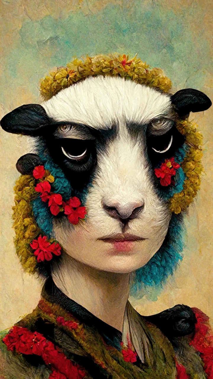 Thumbnail of - Imagine Faroe Islands inspired by Frida Kahlo using  AI Technology, Midjourney. 