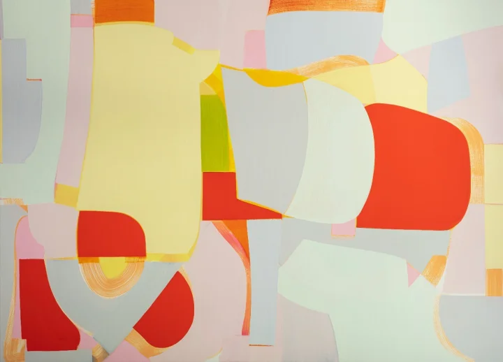 Thumbnail of - Hansina Iversen. "To interrupt the line", 2021, oil on canvas.