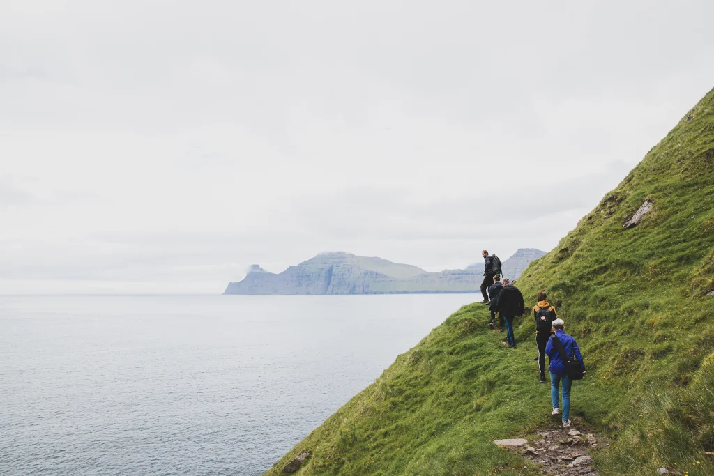 Hiking in Elduvík, Faroe Islands. Taken by Harriet av Gørðum.