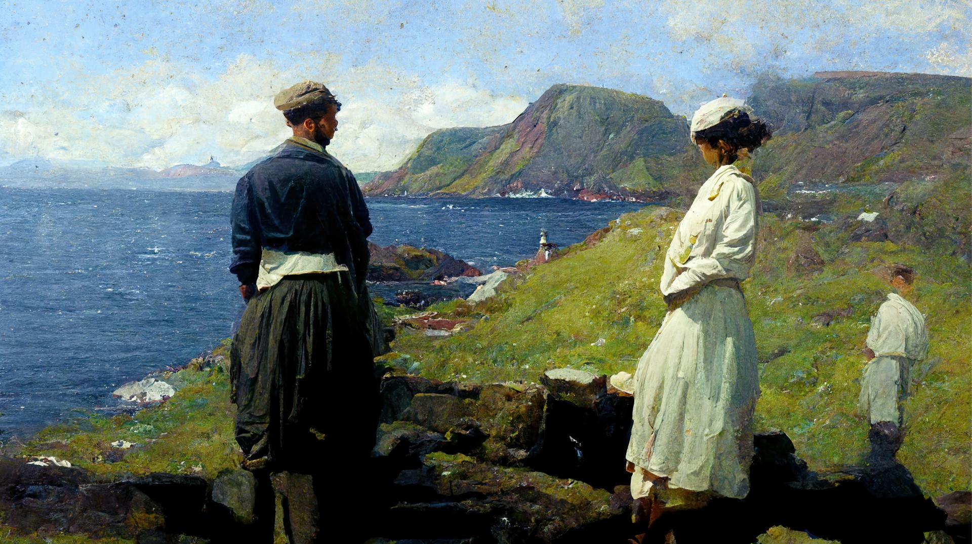 Thumbnail of - Imagine Faroe Islands inspired by PS Krøyer using  AI Technology, Midjourney. 