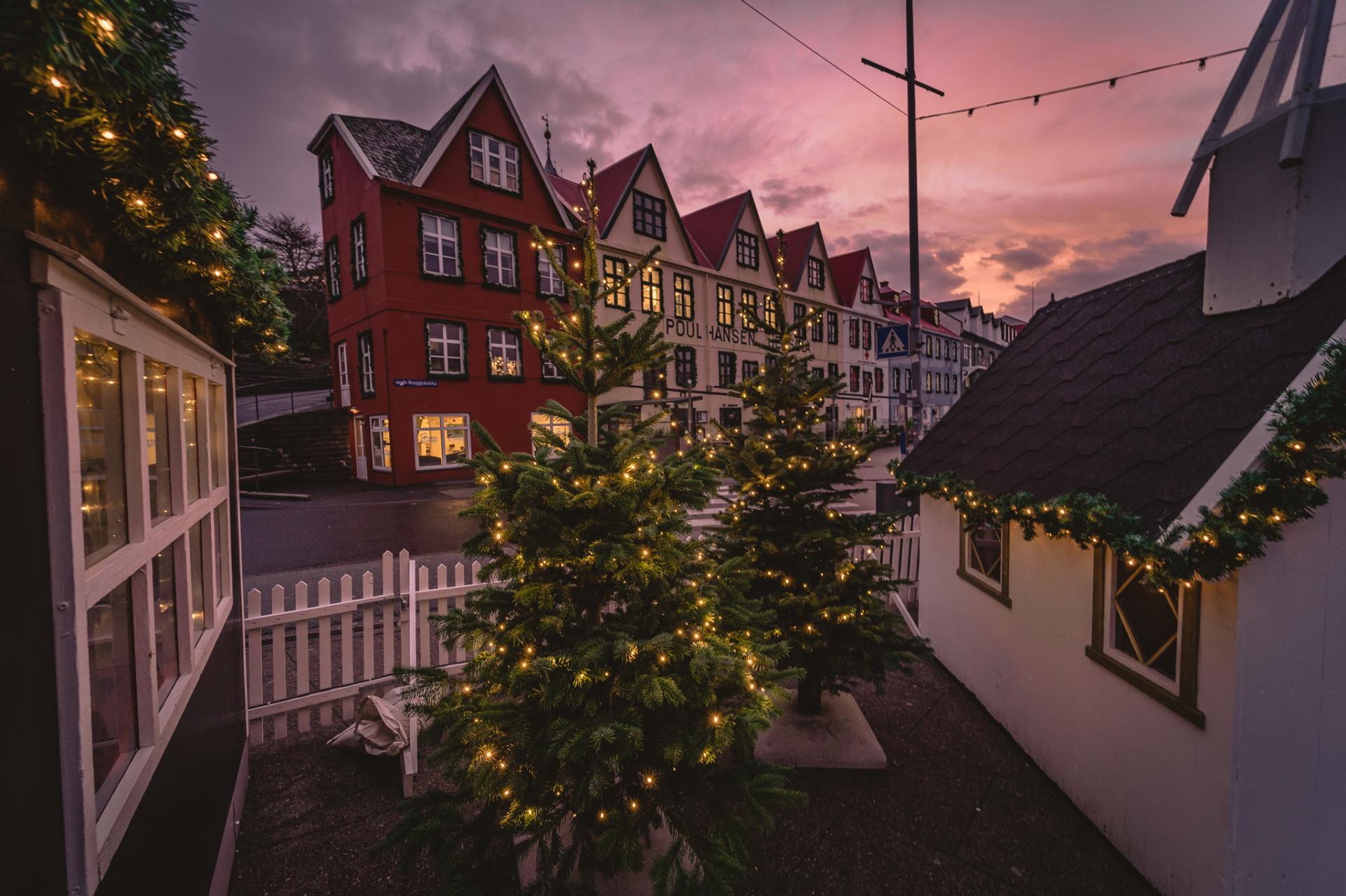 Thumbnail of - Christmas in Tórshavn, Faroe Islands by Rolands Varspergs