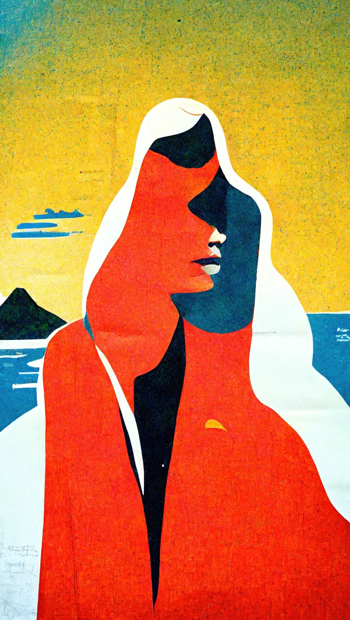 Thumbnail of - Imagine Faroe Islands inspired by Roy Lichenstein using  AI Technology, Midjourney. 